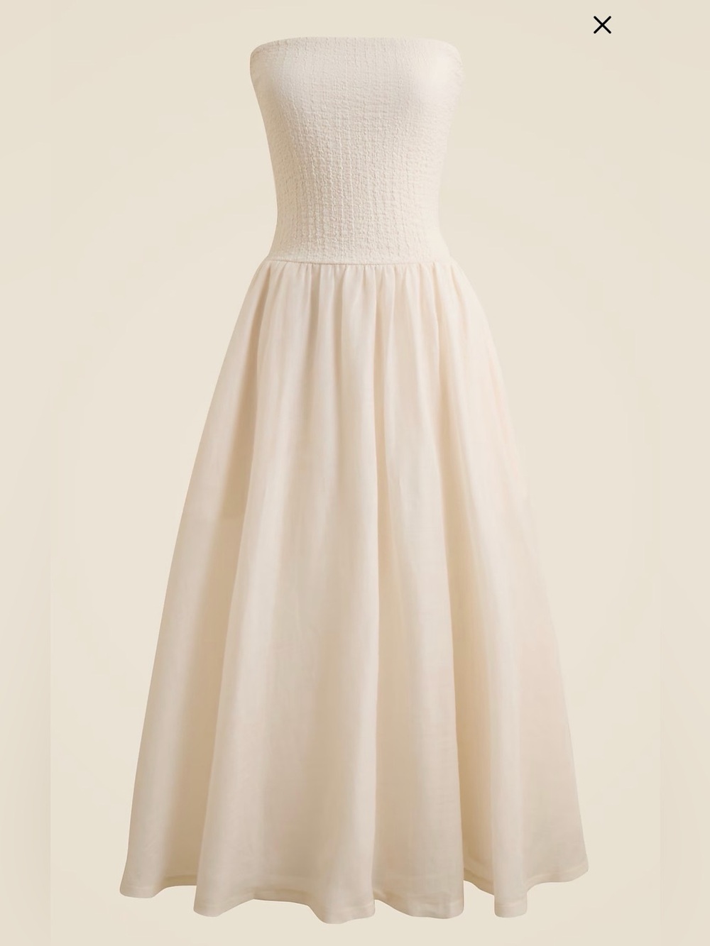 J CREW Strapless Mixy Dress, sz med